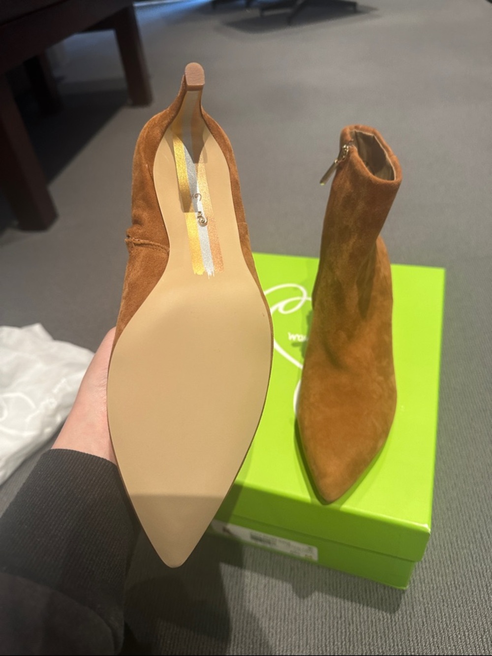 NIB San Edelman Ulissa in Brown Suede - Picture 10 of 14